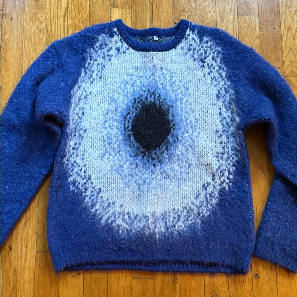 CRAV Industries “Evil Eye” Mohair Sweater
